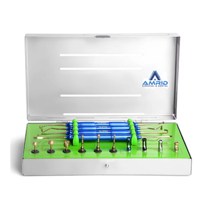 Premium Sinus Lift Kit Implantes dentales Lateral Crestal Approach Manual Steel Diamond Burs Stopper Quality - Product Image 1
