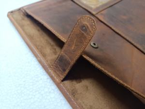 Custom Made with High Quality <b>Leather</b> Folder Is a Sleek Accessory. Idle for Corporate Gifts or Personal Use - Product Image 5