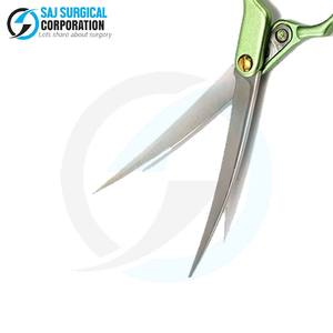 กรรไกรตัดแต่งขนสัตว์เลี้ยงแบบโค้งมนดีไซน์ให้เด็กปลอดภัยสำหรับฝึกดูแลสัตว์เลี้ยงและสัตว์เลี้ยงใหม่ - Product Image 5