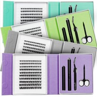Kit de démarrage pour cils faits à la main pour débutants - Emballage OEM avec logo personnalisé, matériau PBT, 12 rangées, ensemble d'outils professionnels pour cils, vente en gros