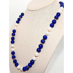 Affascinante collana con chiusura in oro 14K con collane di perle e perle favolose - Product Image 5