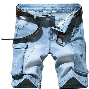 Denim Shorts _ Hot Selling Denim <b>Men</b> Distressed Plain <b>Jeans</b> Short - Product Image 6