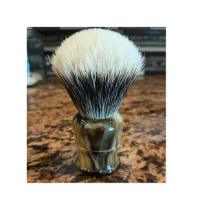 Brocha de afeitar de cuerno, pelo de tejón, brocha de afeitar clásica de alto grado, pieza de diseño de mango para vender - Product Image 6