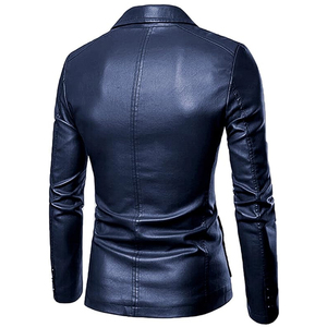 Blazers de Cuero Casuales de Invierno para Hombre, Estilo Urbano, Cierre de un Botón, Personalizables, Tallas Grandes, Transpirables, Alta Calidad, Nuevo Estilo, Última Moda - Product Image 2