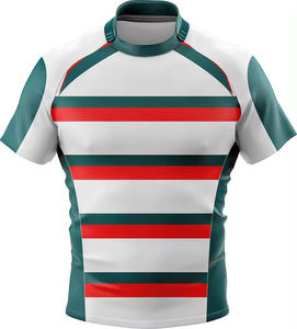 Camiseta de fútbol de rugby Peso pesado para polo con impresión por sublimación Conjunto de uniformes de rugby para mujer Camiseta de rugby de peso pesado - Product Image 5