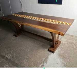 Diseño de parquet de mesa de madera maciza de estilo francés moderno personalizado para uso en restaurante - Product Image 3