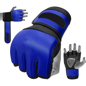 2024 vente en gros de haute qualité PU Arts martiaux professionnels MMA gants Logo personnalisé cuir grappin gants de boxe personnalisables - Product Image 6