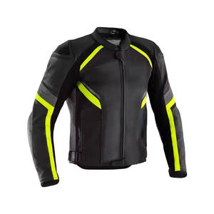 Veste de moto imperméable de haute qualité en cuir de vache, style unique, veste de course pour moto pour hommes - Product Image 2