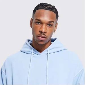 Sudadera con capucha de peso pesado Jersey de algodón transpirable de alta calidad Terry con bolsillos de canguro Sudaderas con capucha al aire libre - Product Image 5