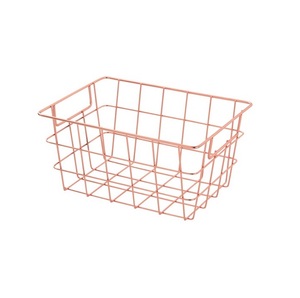 Panier en métal de forme ronde ustensiles de cuisine comptoir panier en fil métallique fait main classique élégant panier en métal en gros - Product Image 4