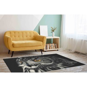 Tapis Hibou, Tapis Cadeau pour Amateurs d'Hiboux, Tapis Style Ferme, Tapis Animalier, Tapis Doux à Poils Longs - Product Image 2