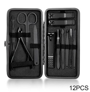 Kit de manucure portable noir de qualité supérieure TEEJAY avec étui, outils de beauté testés à la main, OEM, étiquette privée personnalisée - Product Image 6