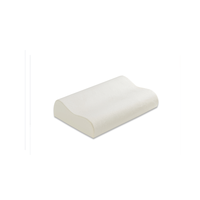 Almohada Ergonómica Extra Grande de Espuma Viscoelástica de 60x40x14/12cm, Queen/King, Alta, Cómoda, Ortopédica, Tela Roja Ankara, Portátil