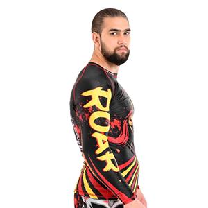 Ensemble de compression respirant personnalisable pour hommes MMA BJJ No Gi Gym Training Grappling Fightwear Rash Guard avec short OEM Pakistan - Product Image 3