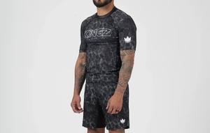 Rashguard anti-UV écologique 100% polyester UPF50+ manches courtes vêtements de sport en gros compression MMA respirant - Product Image 3