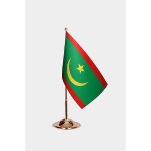 Drapeaux de table Mauritanien : Techniques d'impression numérique, Matériau en aluminium pour graphiques - Product Image 2