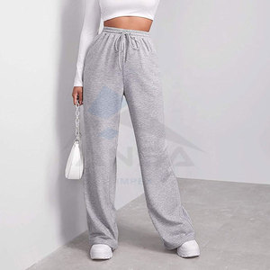 Pantalon de survêtement pour femme, design optimal, logo personnalisé, en polaire polyester/coton, taille élastique, coutures plates, haute qualité, style urbain - Product Image 6