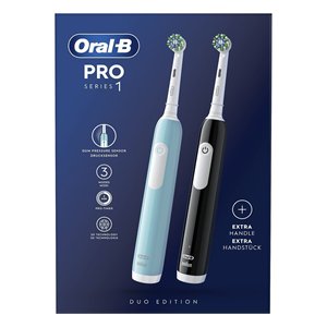Brosse à dents électrique PRO 1 SERIES Duo Edition Noir et Bleu Modèle PRO 1 3DW BK TQ - Product Image 2