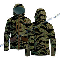 Chaqueta de Caza Personalizada de Invierno, Impermeable, de Tejido Softshell, con Logotipo a Color Personalizado, Ropa de Exterior Unisex para Adultos, de Pakistán