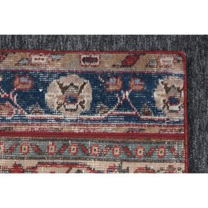 พรมตุรกีขนาดเล็ก, พรมวินเทจขนาด 2.3x9.4 ฟุต, พรมขนสัตว์สีแดงลายปะติด - Product Image 5