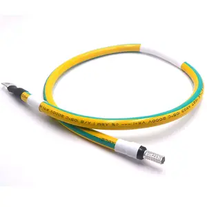 Cable de tierra de dos colores amarillo-verde 2,5/4/6/10/16/25 alambre suave cuadrado cable de tierra fotovoltaico de aluminio cubierto de cobre