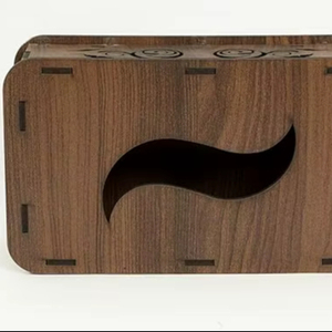 Porte-mouchoirs décoratif en bois de teck naturel pour table de salon à bas prix - Product Image 1