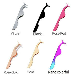 Aplicadores de Pestañas de Acero Inoxidable de Alta Calidad con Diseño Antiestático y Duradero para Extensiones de Pestañas - Product Image 6