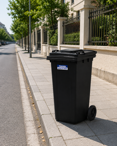 Contenedor de Basura y Reciclaje de Plástico Negro de 120L, de Alta Calidad, Ecológico, para Exteriores, con la Mejor Capacidad, en Oferta - Product Image 2