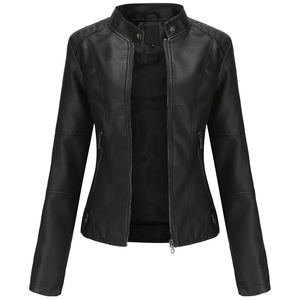 Veste en cuir noir de haute qualité pour motocross, coupe-vent, manches longues, motard, vêtements de course automobile en relief - Product Image 1