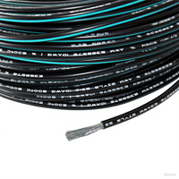 Câble solaire électrique flexible en cuivre étamé isolé en PVC de 100 m pour la construction, vente en gros