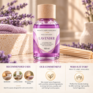 Diffusore di Aromi alla Lavanda OEM 100ml |   Fragranza Floreale Rilassante per la Casa |   Produttore di Marchi Privati Spagna - Product Image 3