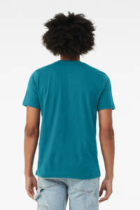 T-shirt pour homme à col rond, streetwear, jersey simple, finition lavée, vêtements de travail décontractés, options d'impression de logo et de surpiqûres - Product Image 3