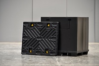 Cajas de embalaje de plástico de la mejor calidad, contenedor grande plegable, paletas de plástico plegables, envío personalizado, embalaje logístico