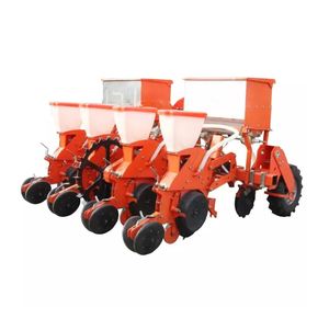 Semoir à maïs pneumatique à 4 rangs monté sur tracteur, semoir de précision pour maïs, machinerie agricole avec boîte à engrais - Product Image 3