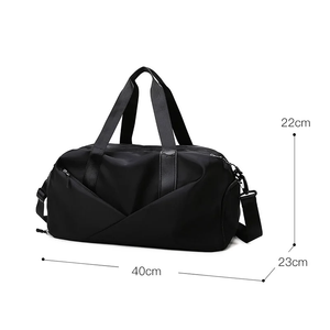 Bolsa de lona de gimnasio Unisex 2025 con bolsillo húmedo y compartimento para zapatos, bolsa de gimnasio de Material reciclado ecológico - Product Image 5