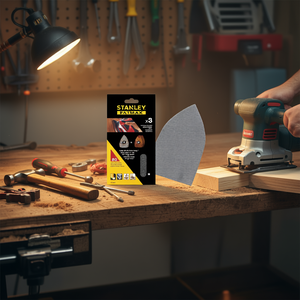 Feuilles de ponçage en maille Stanley pour ponçeuses multi-usages à velcro – Lot multiple d'outils abrasifs - Product Image 3