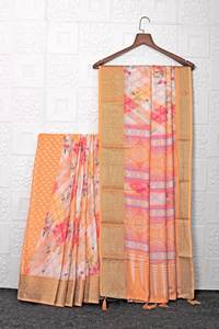 Hermoso sari con borde DE DOBLE TEJIDO Kanchi - Product Image 6