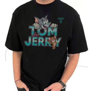 Camisetas de Tela de Lona de Poliéster/Algodón Ecológicas y Transpirables para Hombre, Tallas Grandes, Personalizadas al por Mayor, con Estampado Digital - Product Image 3