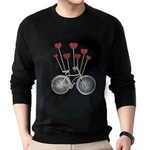 Sudaderas de diamantes de imitación transpirables de secado rápido para hombre Sudaderas de diamantes de imitación de algodón mezclado bajo MOQ para hombre - Product Image 1