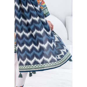 Traje de jardín de 3 piezas para mujer, gris oscuro, sin costuras, con decoración de borlas y característica transpirable - Product Image 2