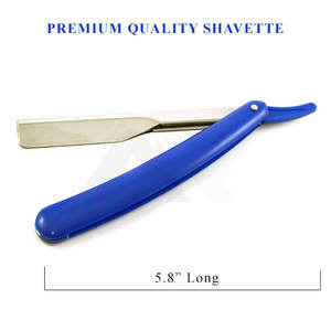 Rasoir professionnel en acier inoxydable à lames remplaçables pour hommes, qualité salon de barbier, coupe de barbe avec lame droite pour la gorge - Product Image 2