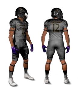 Uniformes de football américain de qualité supérieure Conceptions personnalisées Impression sublimée Uniforme de football américain respirant à séchage rapide - Product Image 5