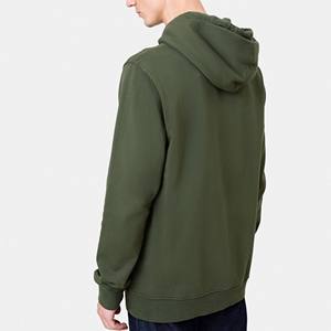Sweat-shirt à capuche épais en coton de haute qualité 350 GSM, uni, lourd, surdimensionné, avec cordon, logo personnalisé, pour hommes, 2026 - Product Image 4