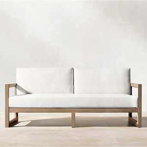 インドネシアで作られた屋外ソファ<span class=keywords><strong>2</strong></span>シーターティークウッド - Product Image 1