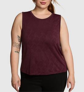 Meilleure qualité sans manches femmes débardeur entièrement grande taille courte longueur respirant fait coton fibre de bambou prix de gros vente - Product Image 4