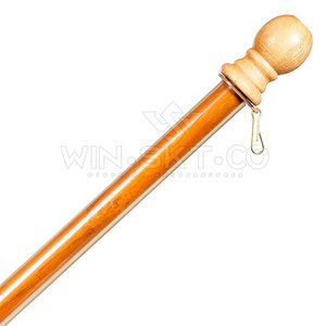 OEM Service Latest Design <b>Wooden</b> Flag <b>Pole</b> Premium Quality Sustainable <b>Wooden</b> Flag PoleFor <b>Sale</b> - Product Image 6