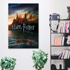 For Harry Potter and the Deathly Hallows 7 <b>Poster</b> Modern Design Black <b>Frame</b> Paper Material for Wall Usage - Product Image 2
