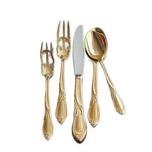 Juego de cubiertos de cena de metal con acabado personalizado, juego de cubiertos elegante pulido plateado de acero inoxidable, el mejor suministro al por mayor - Product Image 6