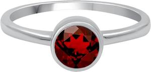 925 Solid Sterling Silver Natural Garnet <b>Ring</b> Handmade Red Color Round Shape 925 Silver Stamped Handmade Silver Jewelry <b>Ring</b> - Product Image 4