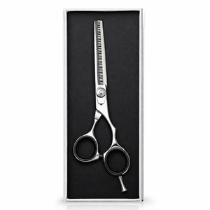 Ciseaux professionnels pour la dégaine des cheveux, 6,5 pouces, en acier inoxydable, ciseaux texturisants, outil de coupe pour salon de coiffure, tension réglable, OEM - Product Image 6